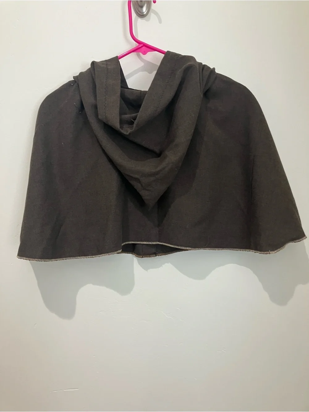 Kids Hooded Theater Cape in Dark Brown